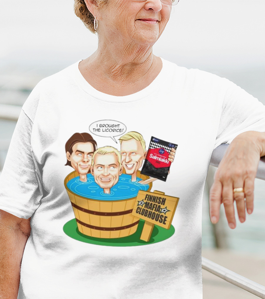 Dallas Stars Finnish Mafia Clubhouse I Brought The Licorice Salmiakki T-Shirt