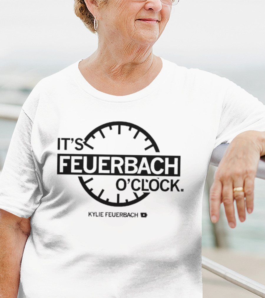 Iowa Hawkeyes It's Feuerbach O'Clock Kylie Feuerbach T-Shirt