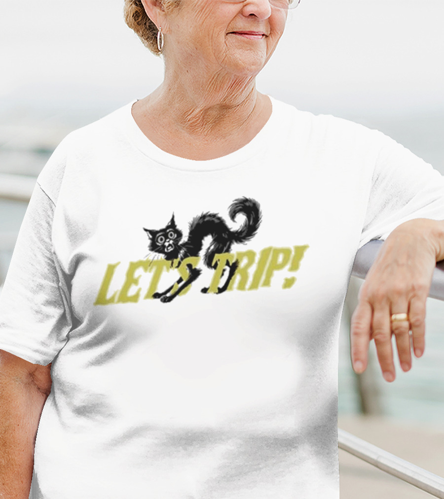 Sturniolo Let's Trip Cat Frightened T-Shirt