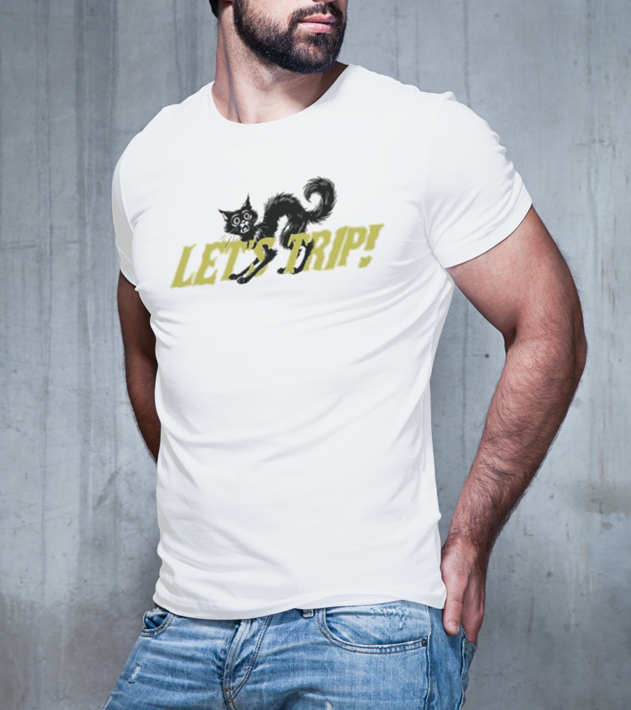 Sturniolo Let's Trip Cat Frightened T-Shirt