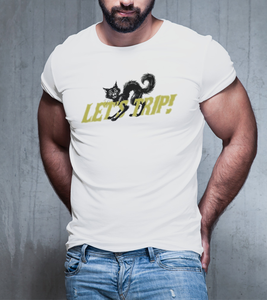Sturniolo Let's Trip Cat Frightened T-Shirt