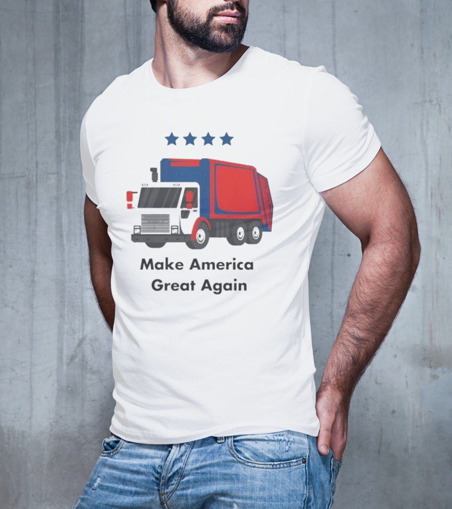 Make America Great Again Garbage Truck With Stars T-Shirt