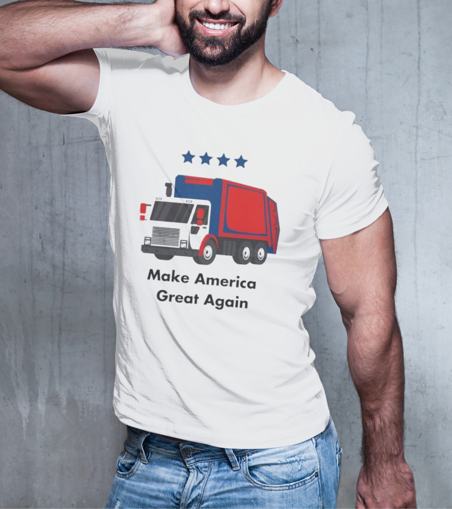 Make America Great Again Garbage Truck With Stars T-Shirt