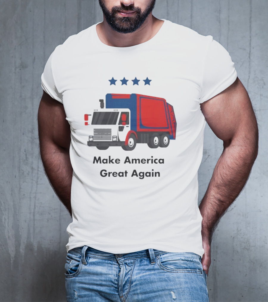 Make America Great Again Garbage Truck With Stars T-Shirt
