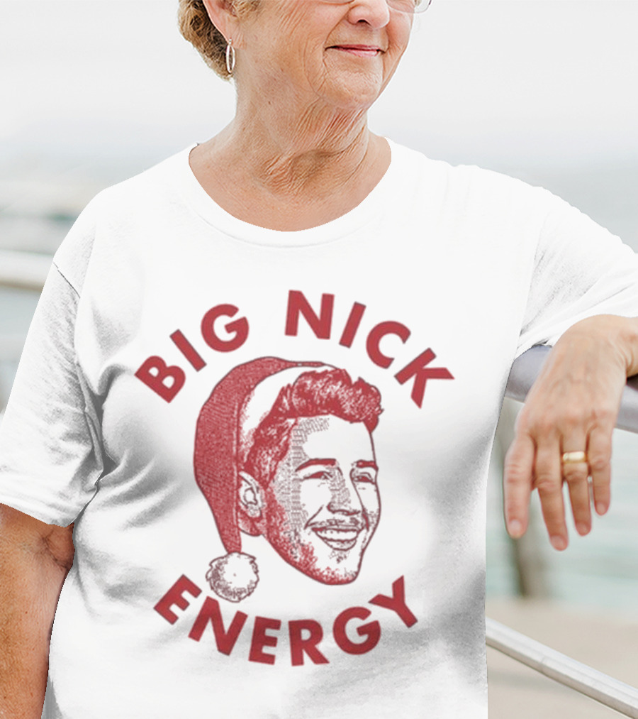 Big Nick Energy Jonas Brothers Christmas Santa Hat T-Shirt
