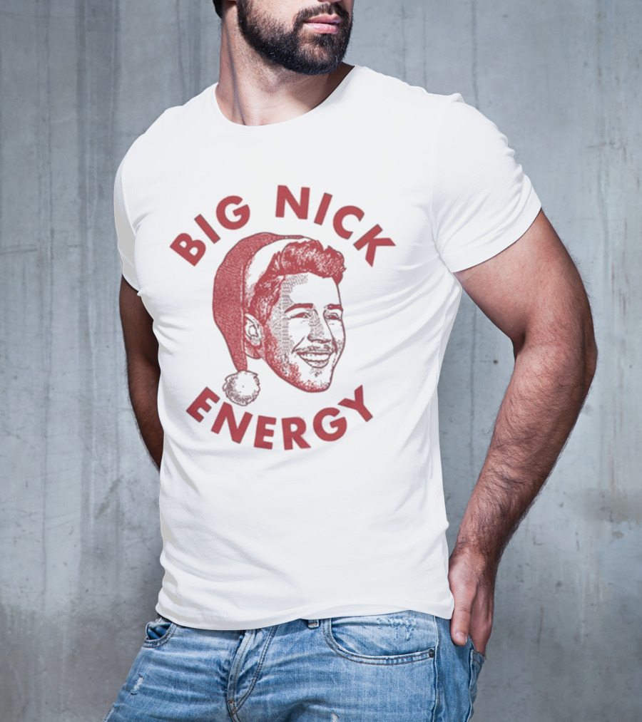 Big Nick Energy Jonas Brothers Christmas Santa Hat T-Shirt