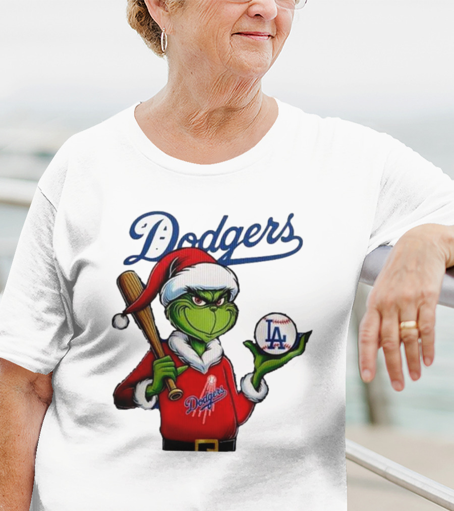 Dodgers MLB Los Angeles The Grinch Grinchmas Christmas T-Shirt
