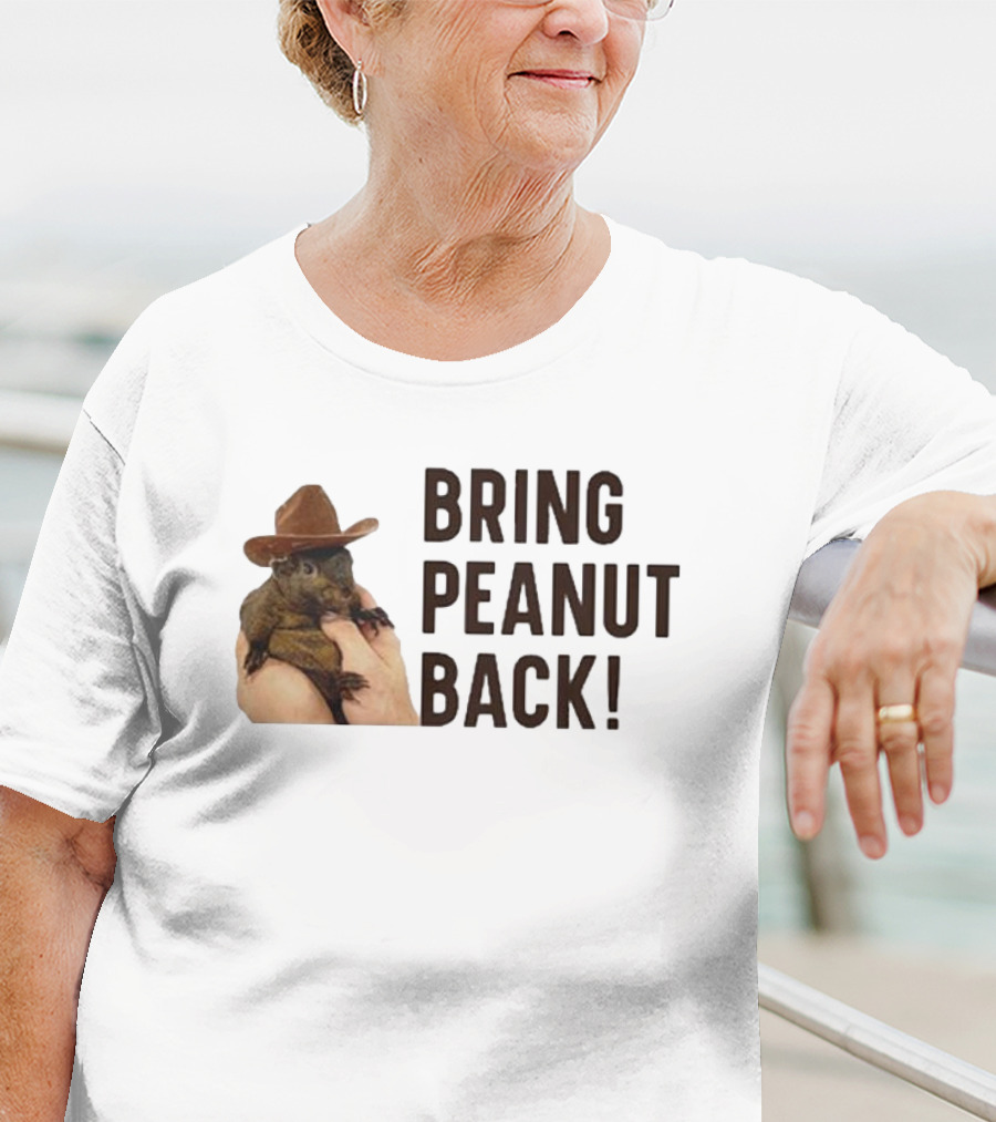 Bring Peanut The Squirrel Back Cowboy Hat Image T-Shirt