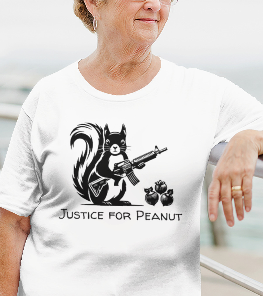 Justice For Peanut Squirrel With Gun T-Shirt