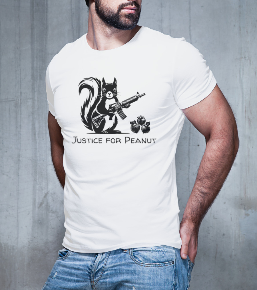 Justice For Peanut Squirrel With Gun T-Shirt