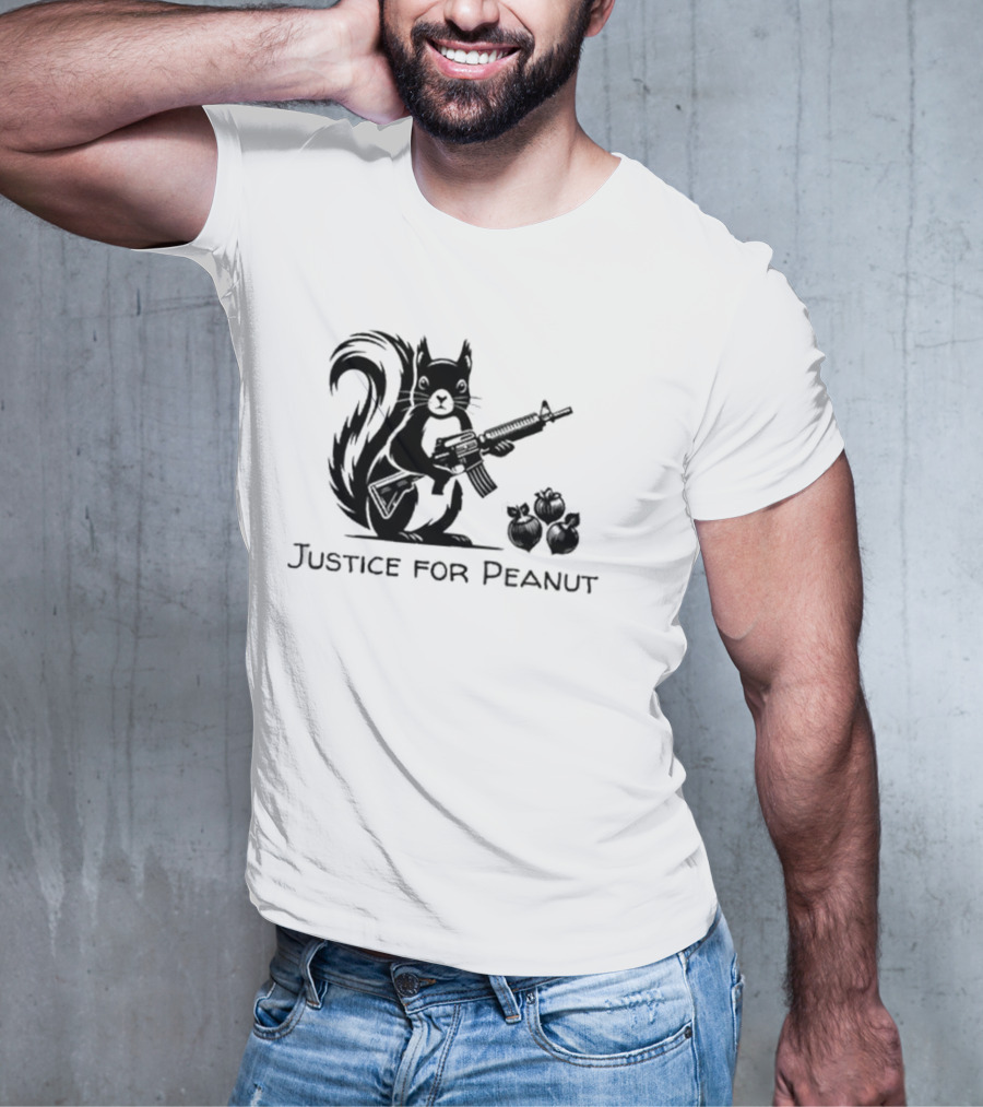Justice For Peanut Squirrel With Gun T-Shirt