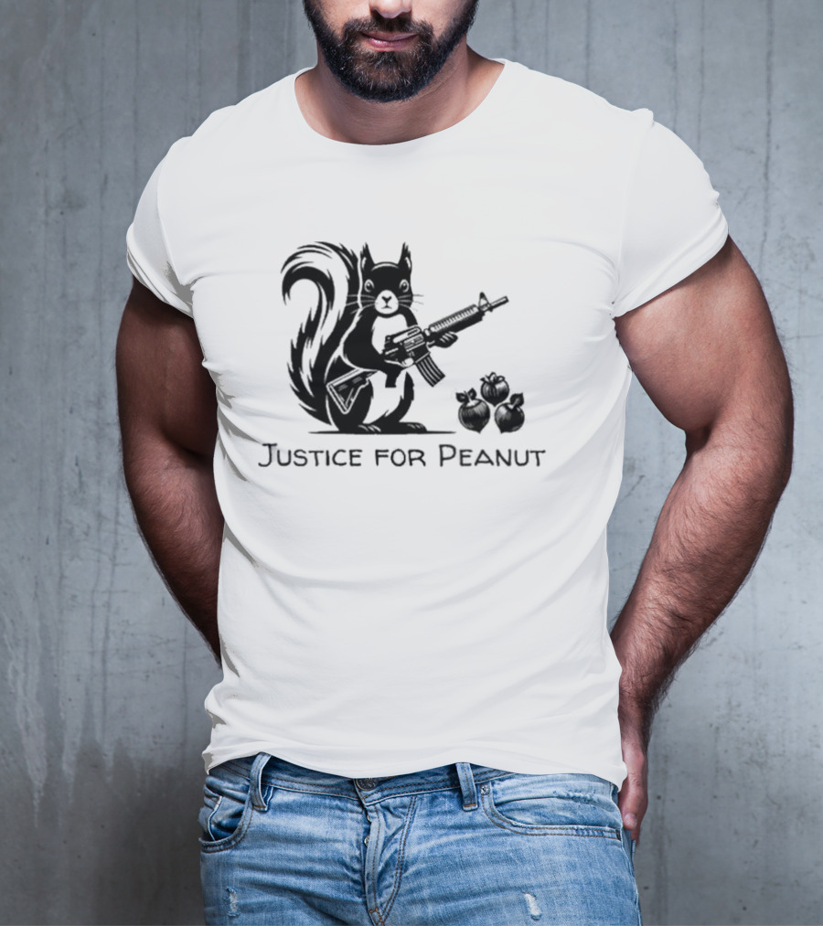 Justice For Peanut Squirrel With Gun T-Shirt