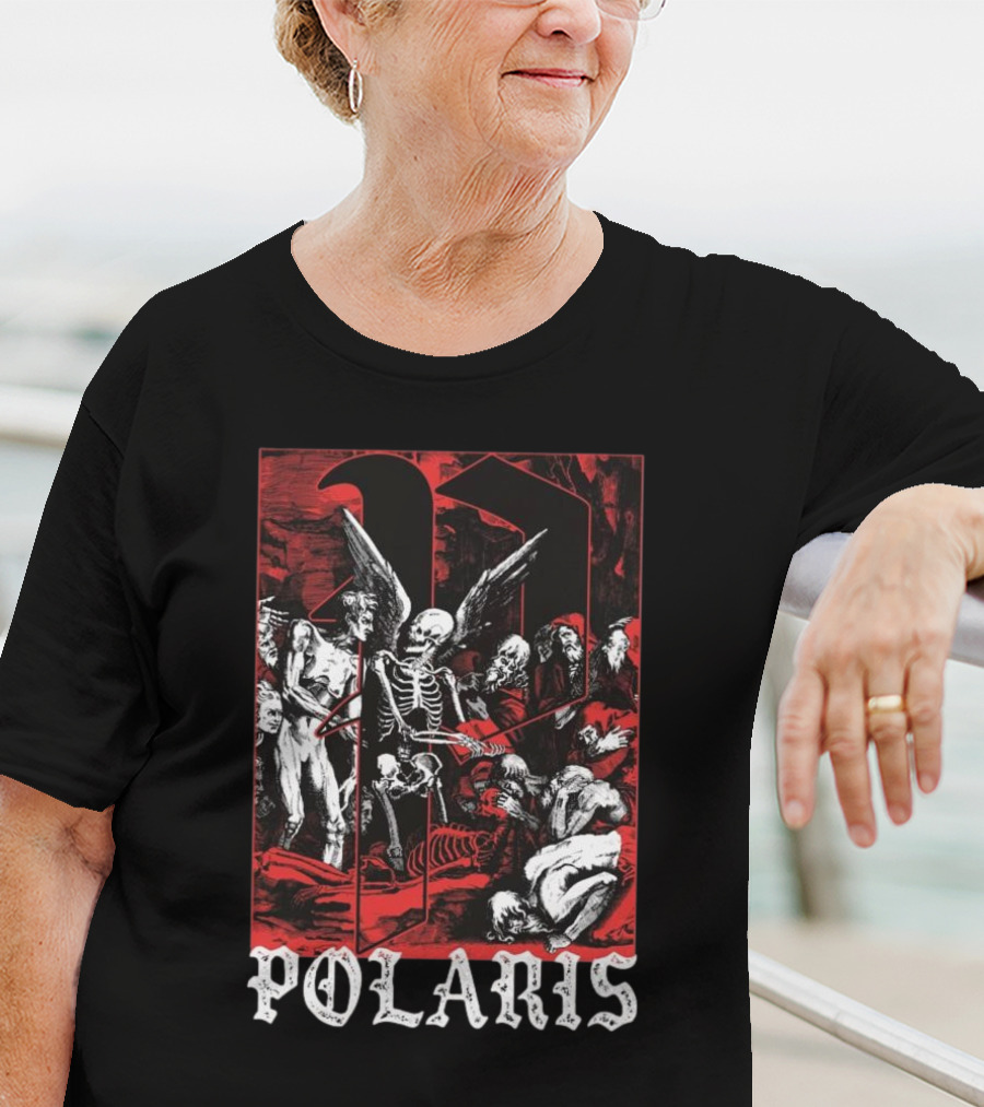 Down Right Merch Polaris Skeleton Scene T-Shirt