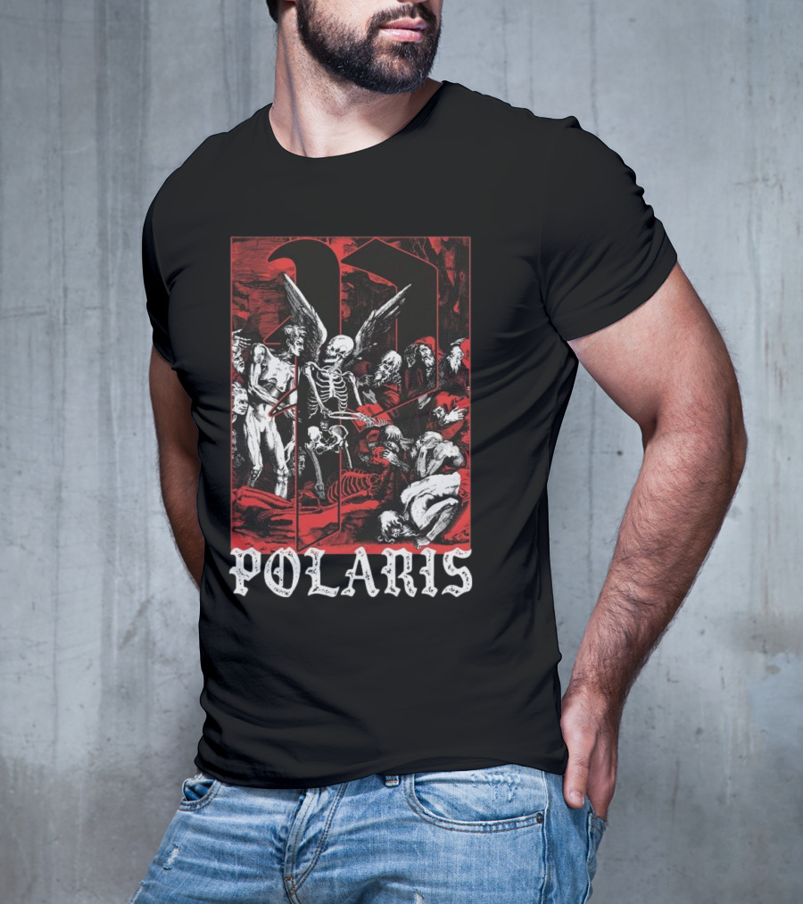 Down Right Merch Polaris Skeleton Scene T-Shirt