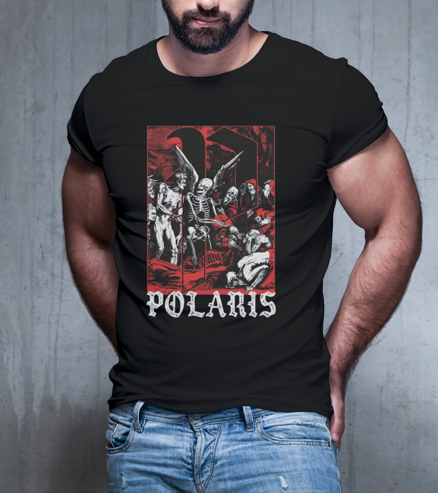Down Right Merch Polaris Skeleton Scene T-Shirt