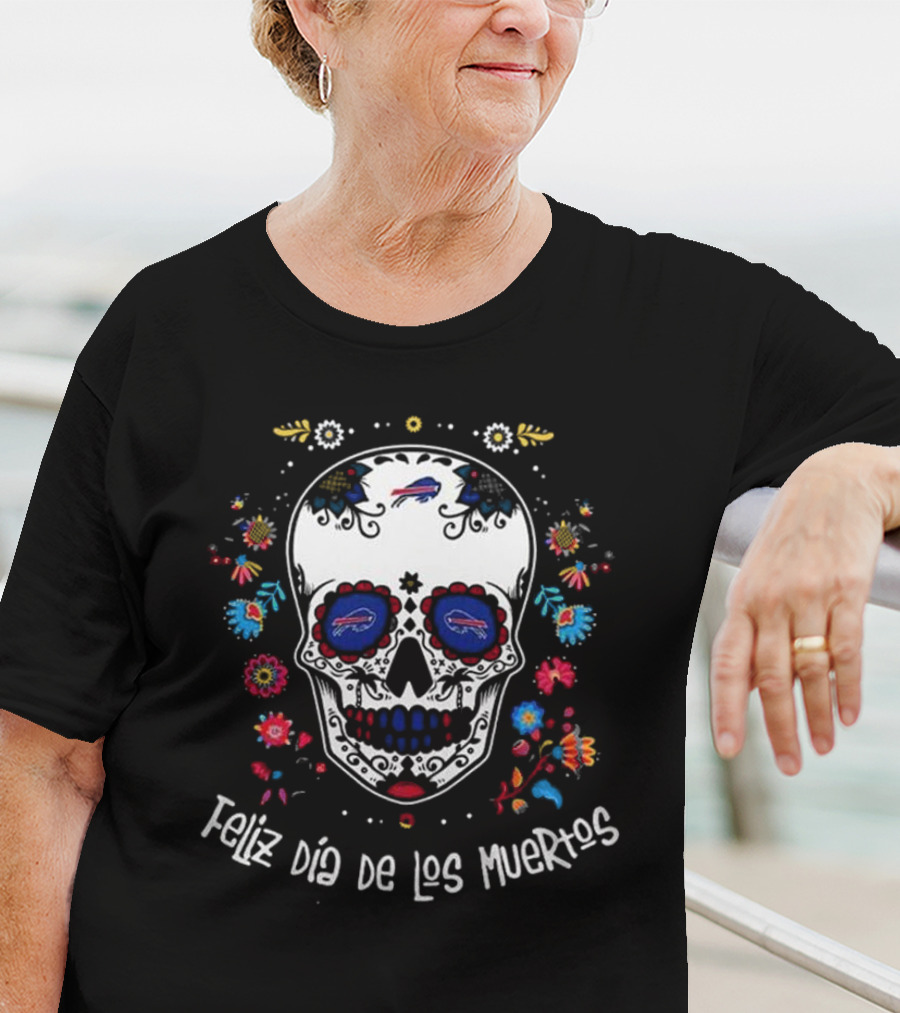 Buffalo Bills Feliz Dia De Los Muertos T-Shirt