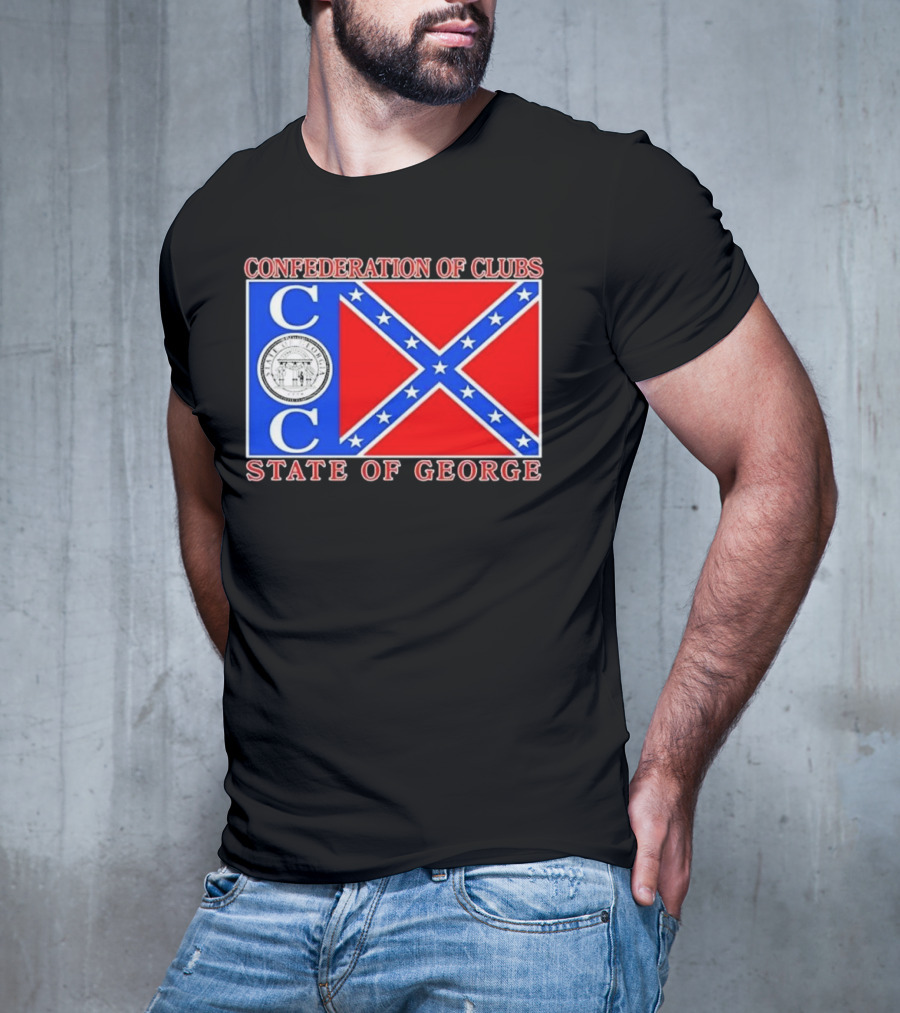 Confederation Of Clubs State Of George Flag With Seal T-Shirt