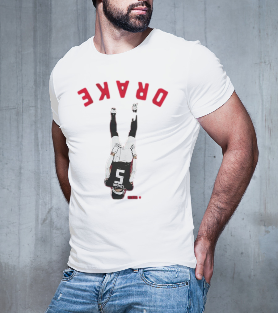 Drake London Upside Down Jersey Number Five T-Shirt