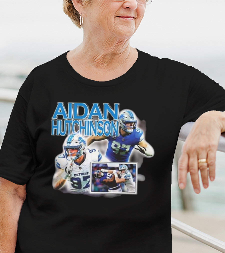 Aidan Hutchinson Detroit Lions Football T-Shirt