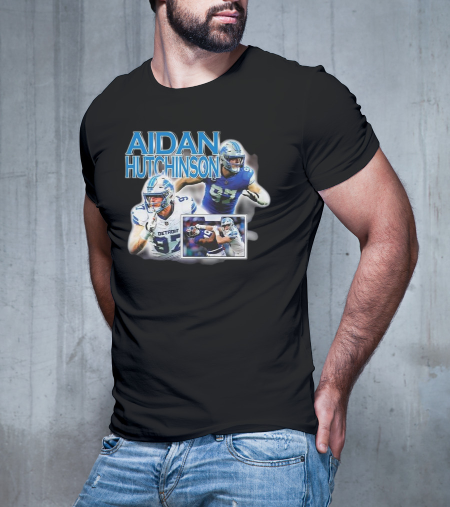 Aidan Hutchinson Detroit Lions Football T-Shirt