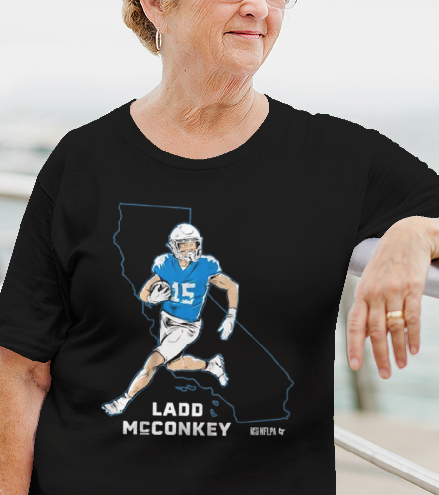 Ladd McConkey NFLPA California Football Star T-Shirt