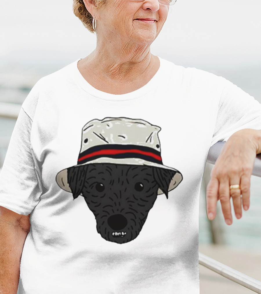 Mortimer And Whitehouse Gone Fishing Dog In Bucket Hat T-Shirt