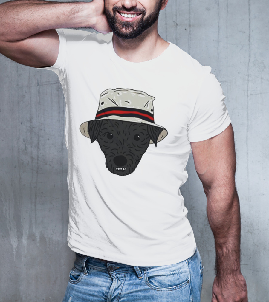 Mortimer And Whitehouse Gone Fishing Dog In Bucket Hat T-Shirt