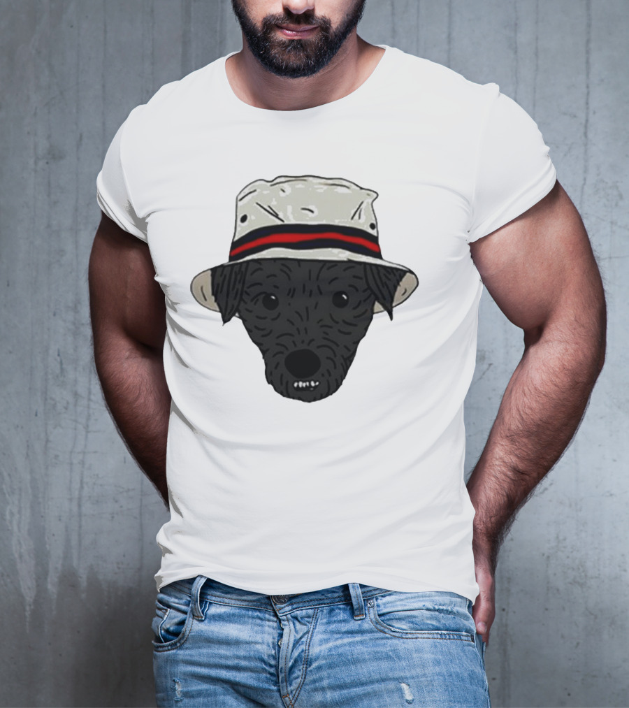 Mortimer And Whitehouse Gone Fishing Dog In Bucket Hat T-Shirt