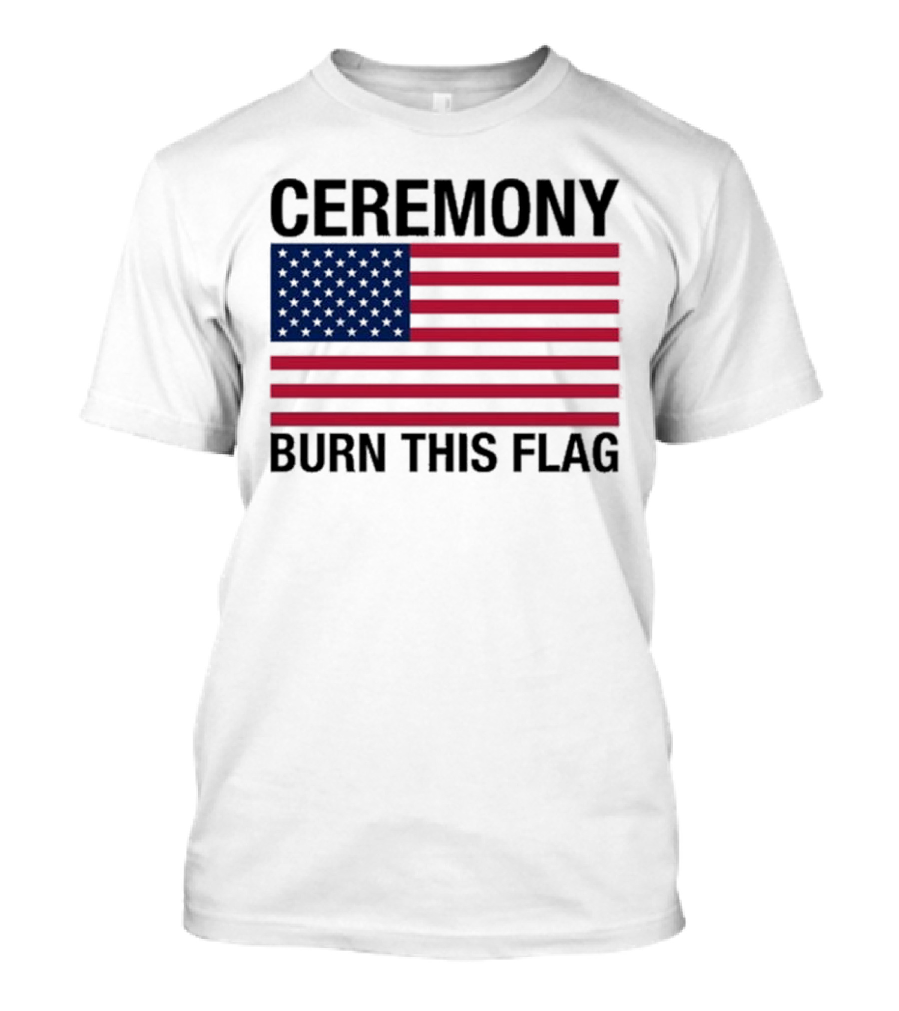 Ceremony Burn This Flag American Flag Trans Girls Be Free T-Shirt