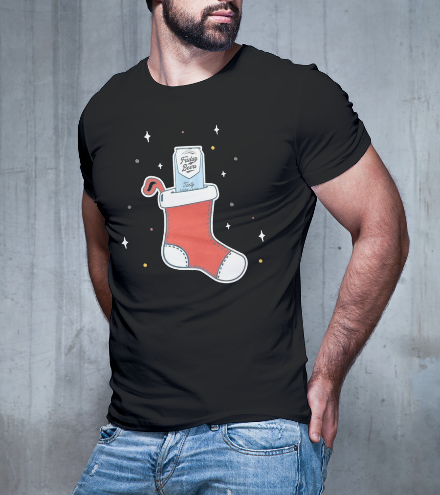 Friday Beers Christmas Stocking T-Shirt