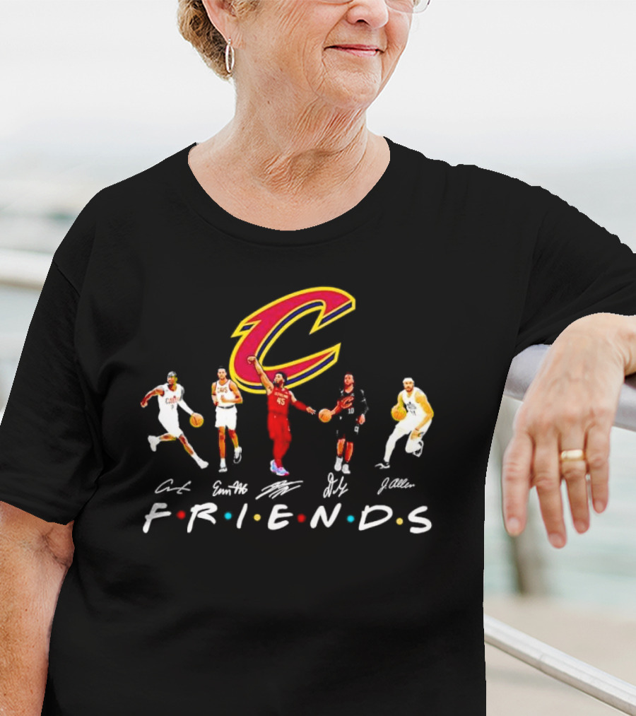 Cleveland Cavaliers Friends Players Signatures T-Shirt