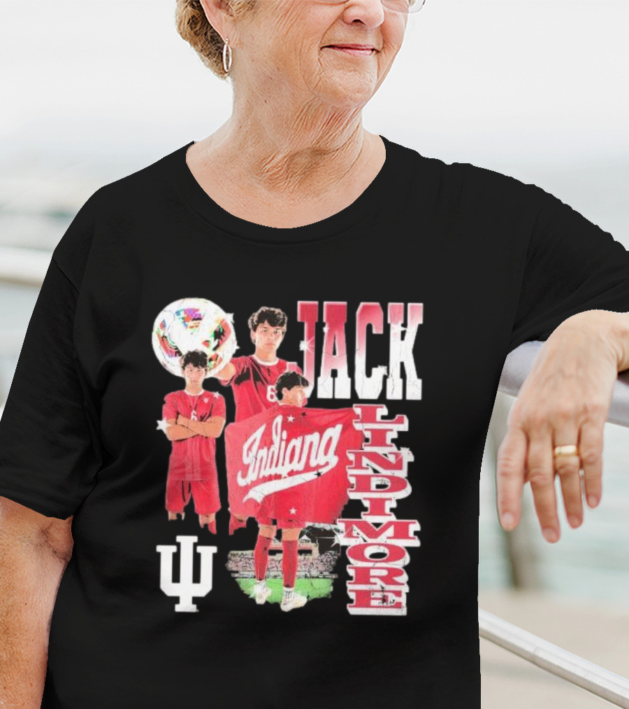 Jack Lindimore Indiana Hoosiers Soccer Retro Player T-Shirt
