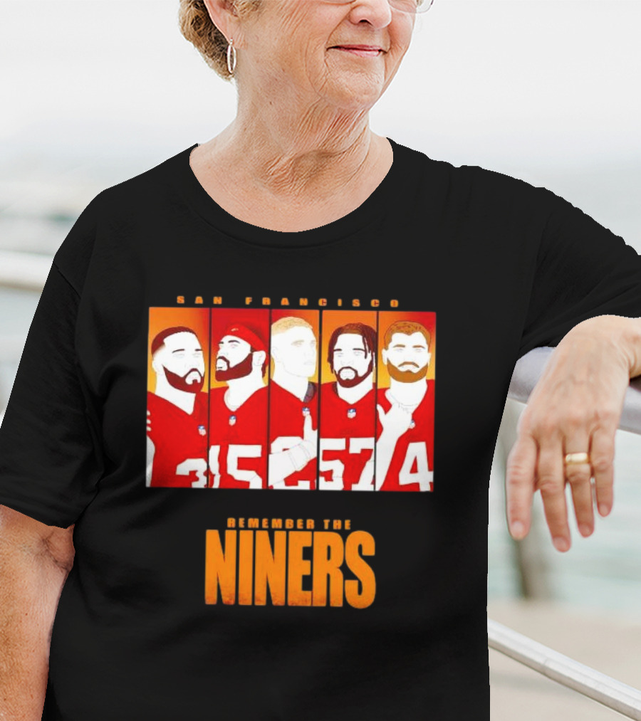 San Francisco 49ers Remember The Niners Players Red Jerseys T-Shirt