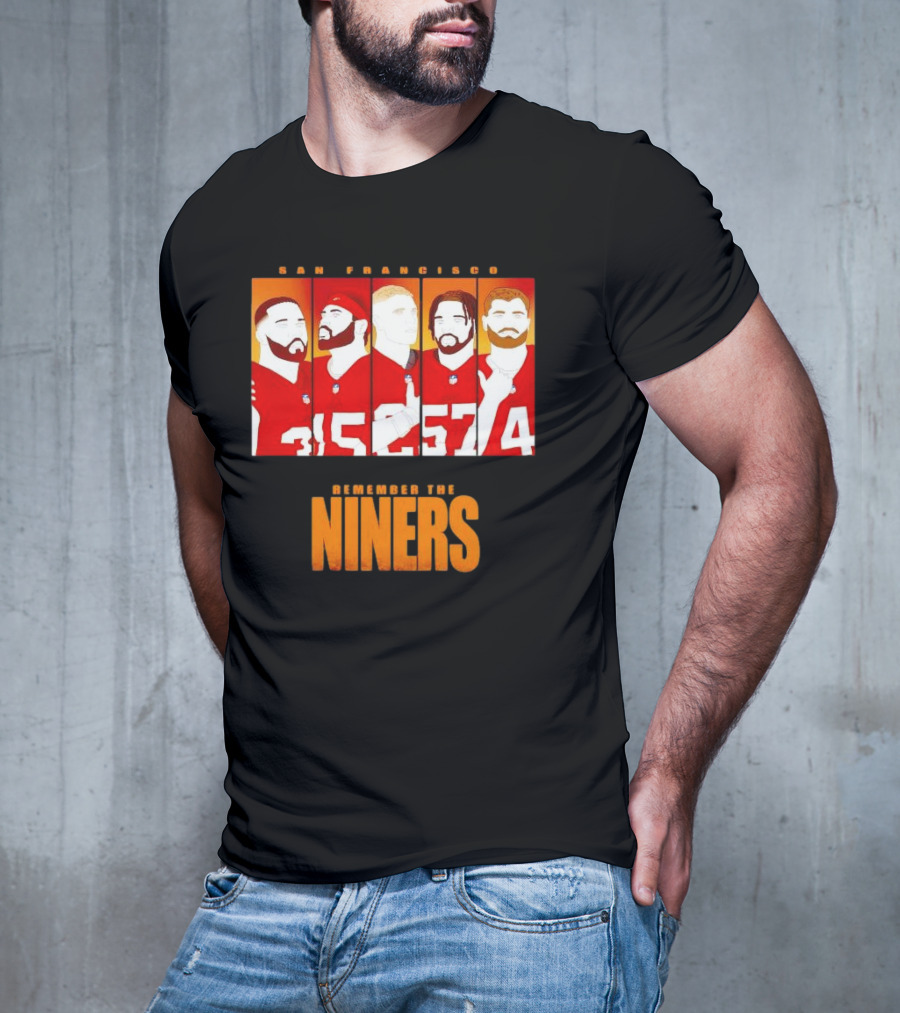San Francisco 49ers Remember The Niners Players Red Jerseys T-Shirt
