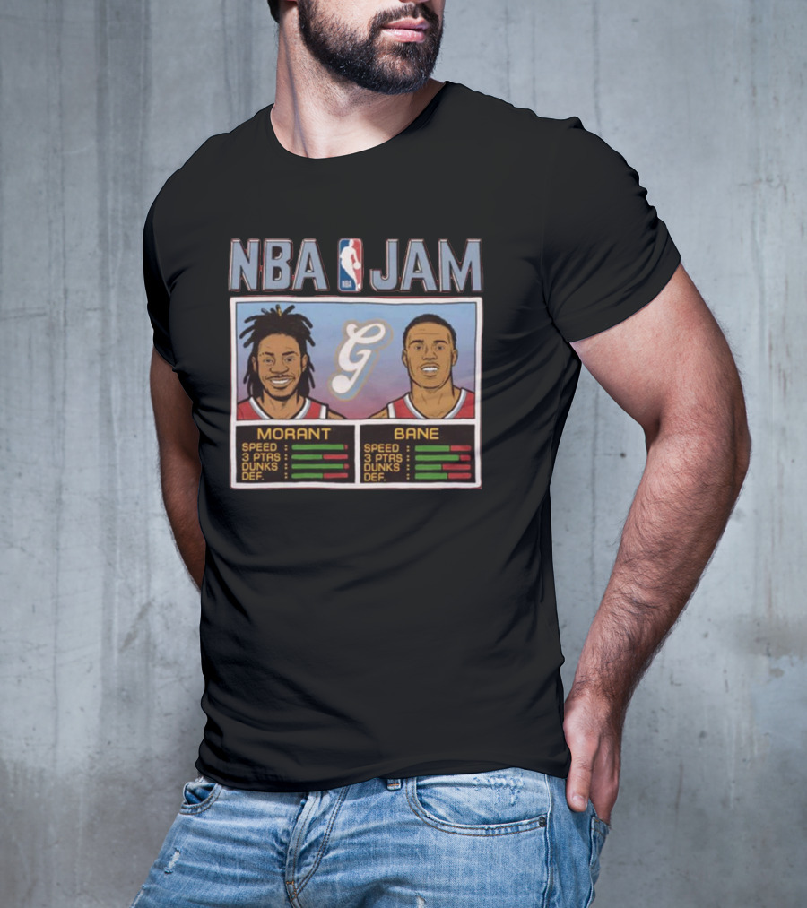 NBA Jam Morant Bane Memphis Grizzlies City Edition T-Shirt