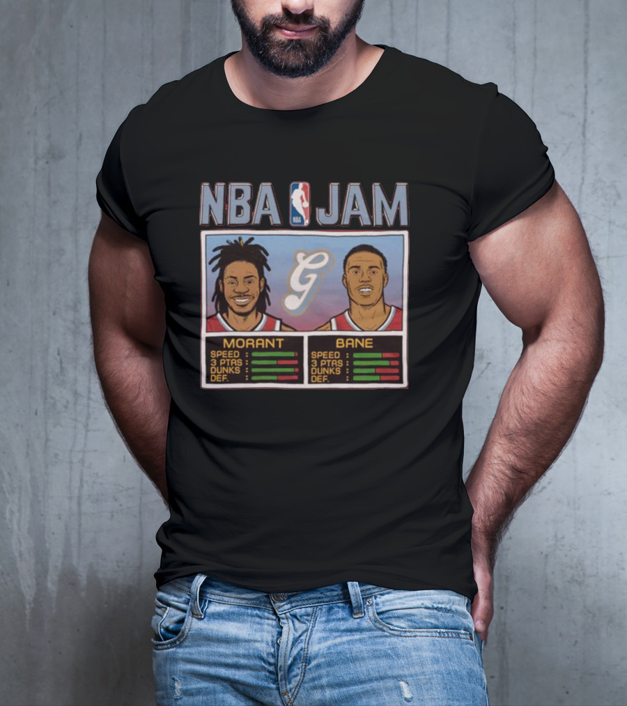 NBA Jam Morant Bane Memphis Grizzlies City Edition T-Shirt