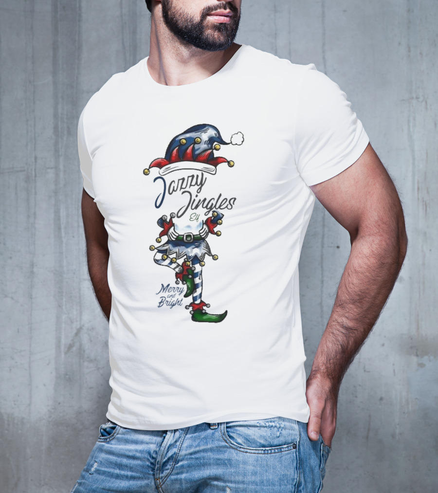 Jazzy Jingles Elf Merry And Bright Christmas T-Shirt
