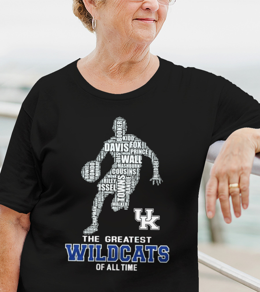 The Greatest Wildcats Of All Time UK Basketball Legends Davis Wall Cousins T-Shirt
