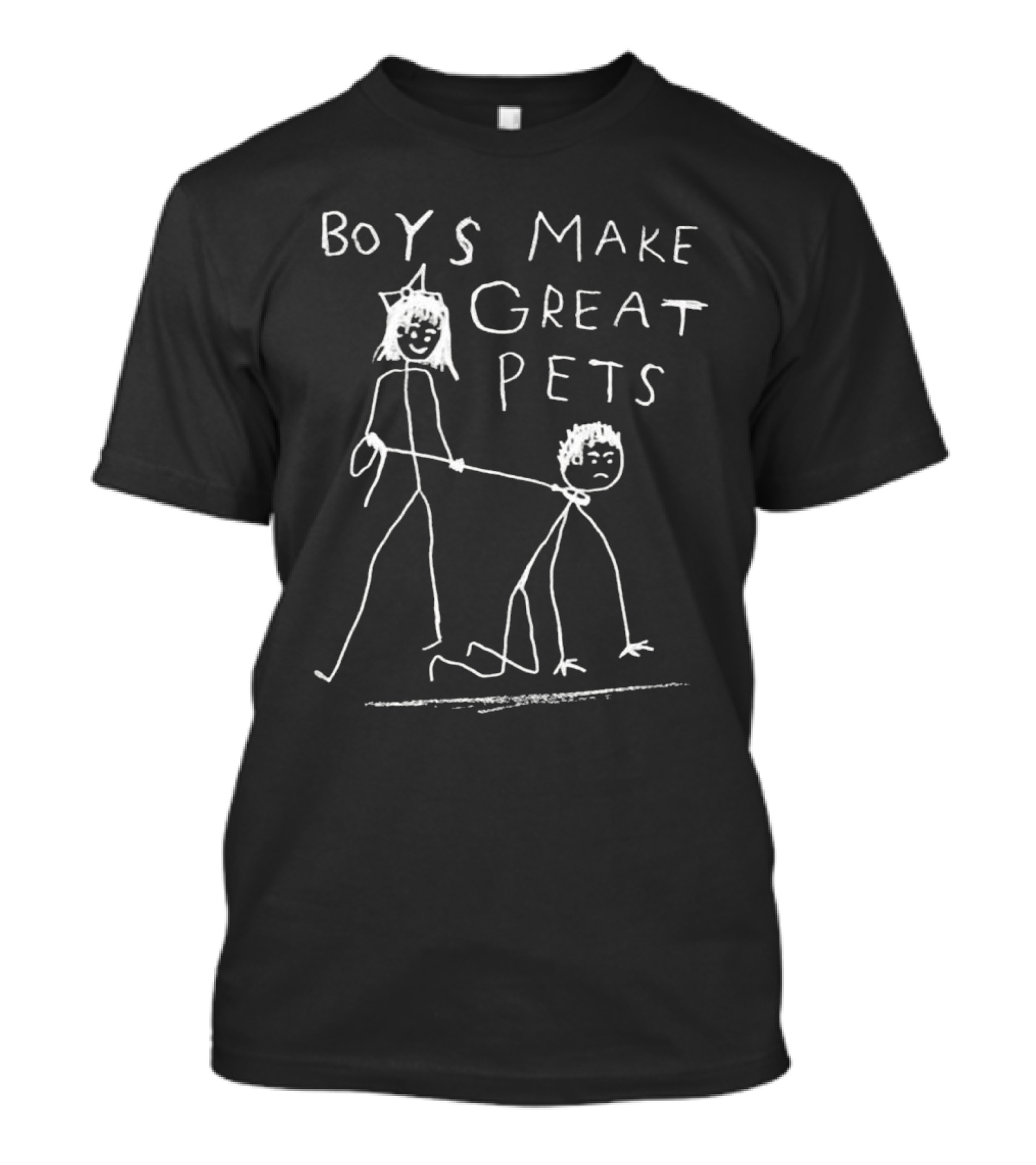 Boys Make Great Pets Stick Figure Drawing T-Shirt