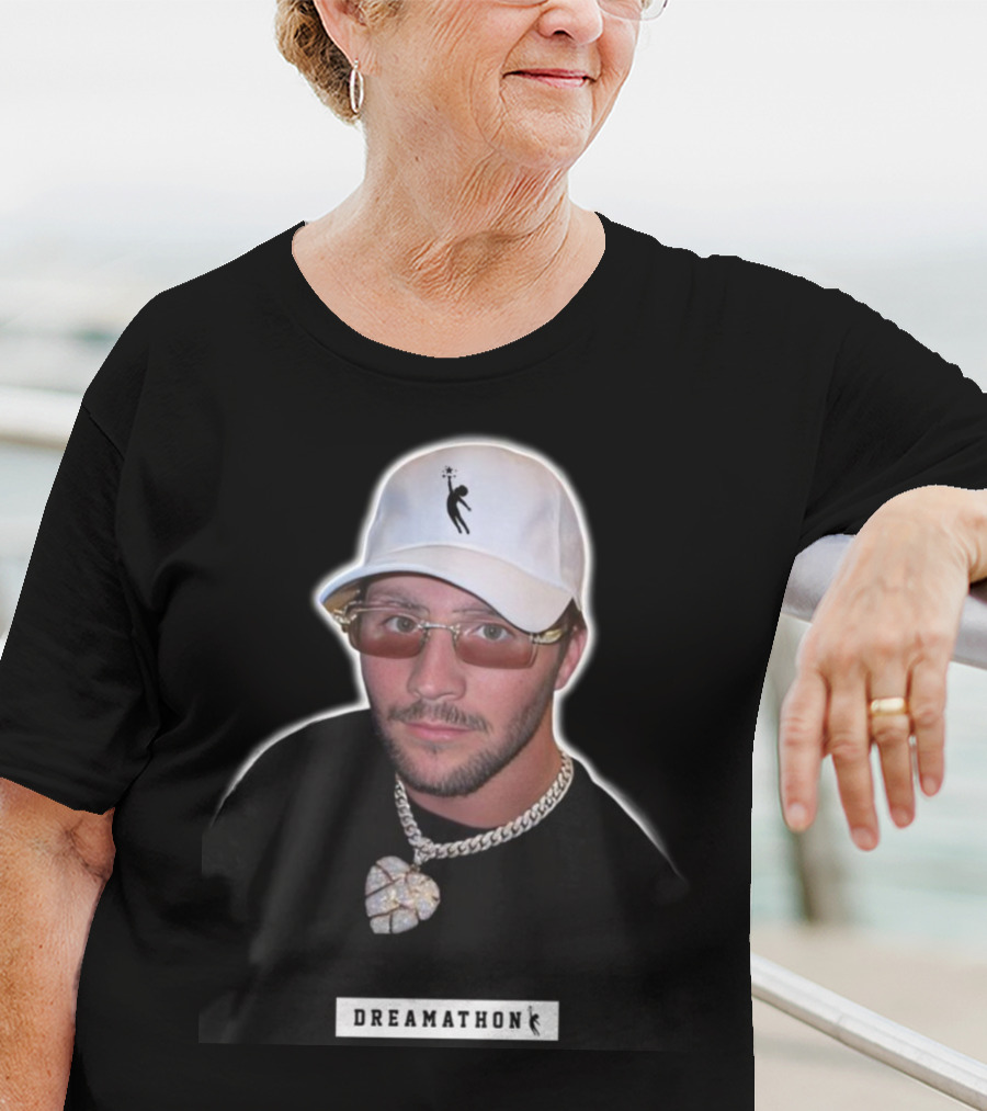Josh Allen Dreamathon White Cap And Chain T-Shirt