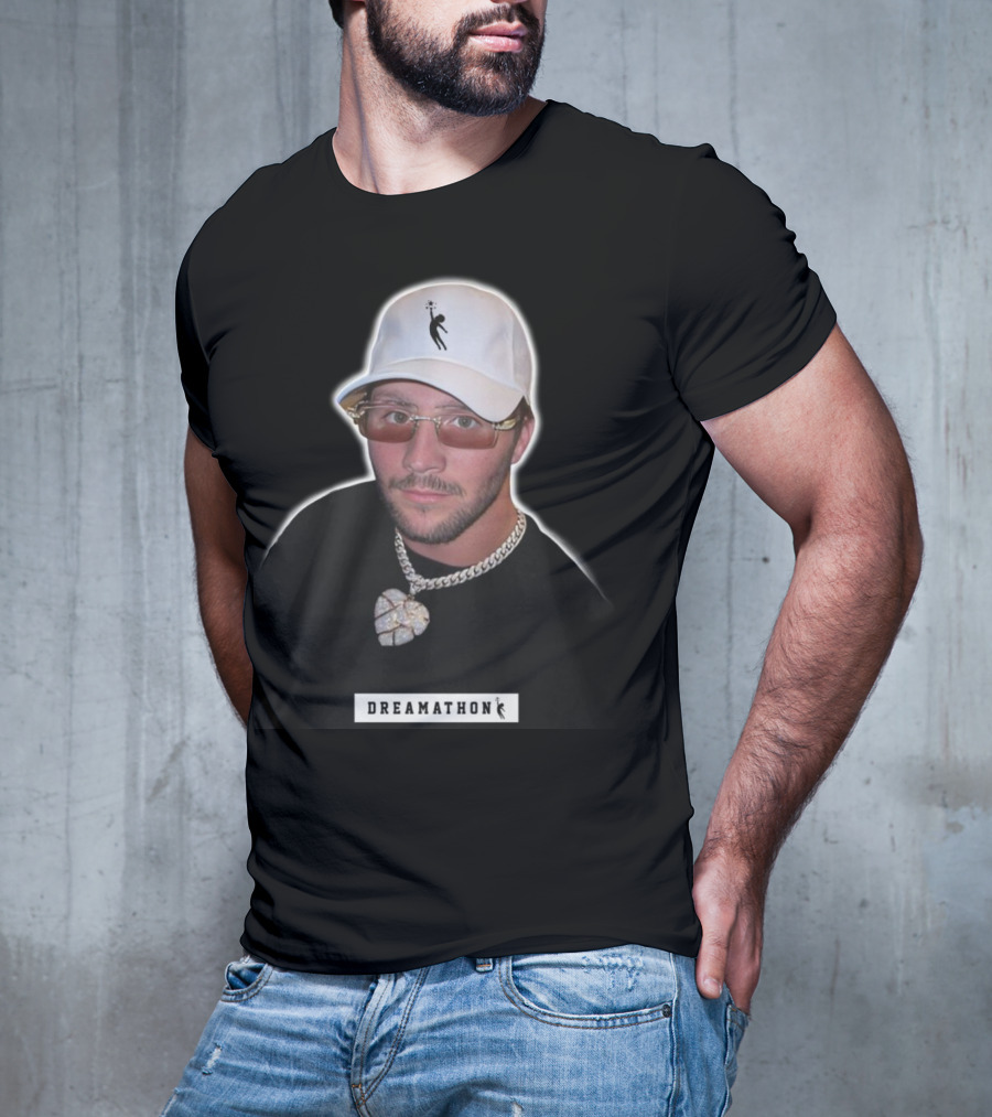 Josh Allen Dreamathon White Cap And Chain T-Shirt