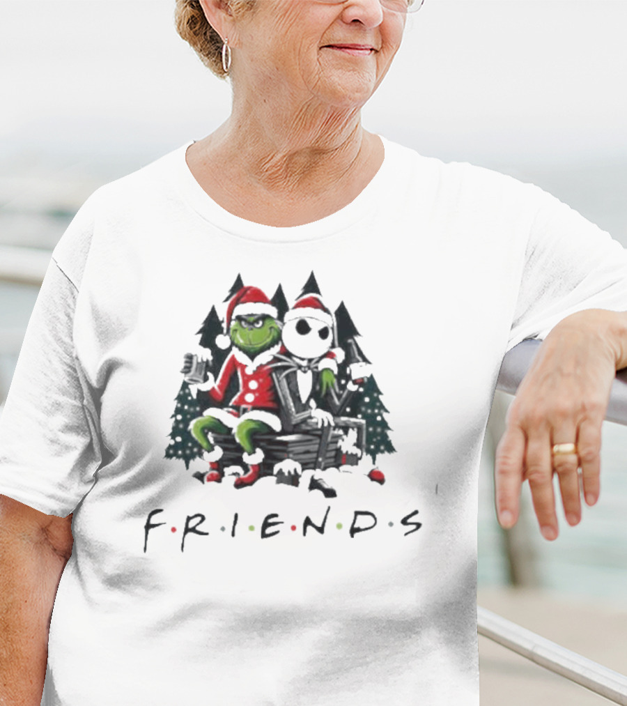 Grinch And Jack Skellington Christmas Friends T-Shirt