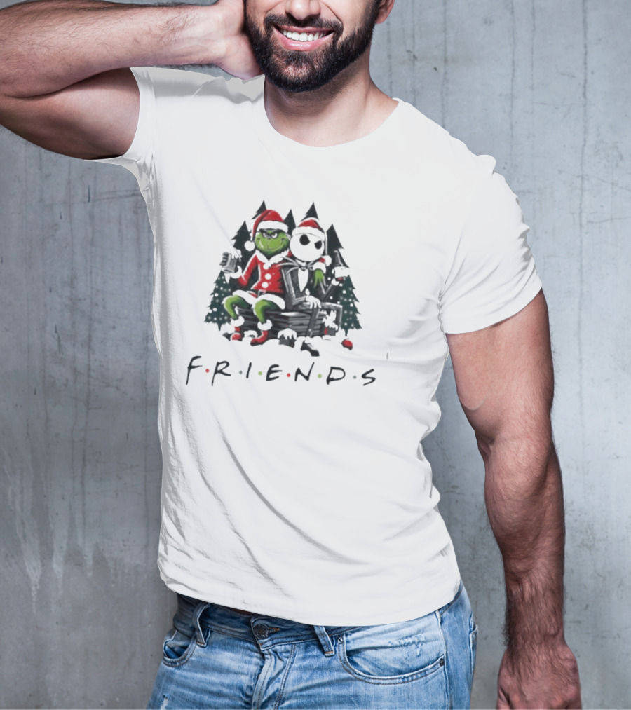 Grinch And Jack Skellington Christmas Friends T-Shirt