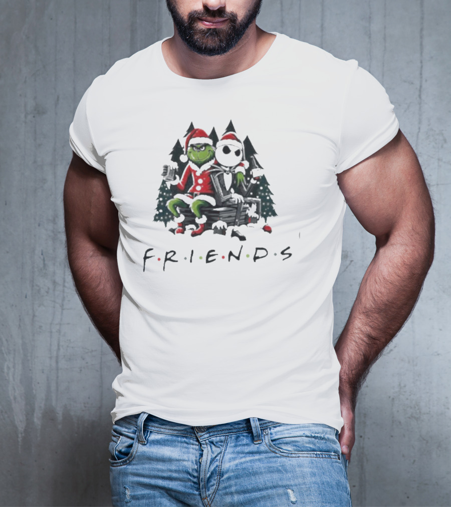 Grinch And Jack Skellington Christmas Friends T-Shirt