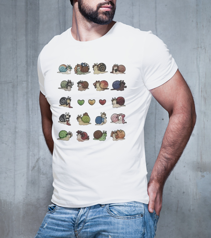 Grian Wilf Life Snails Colorful Character Collection T-Shirt