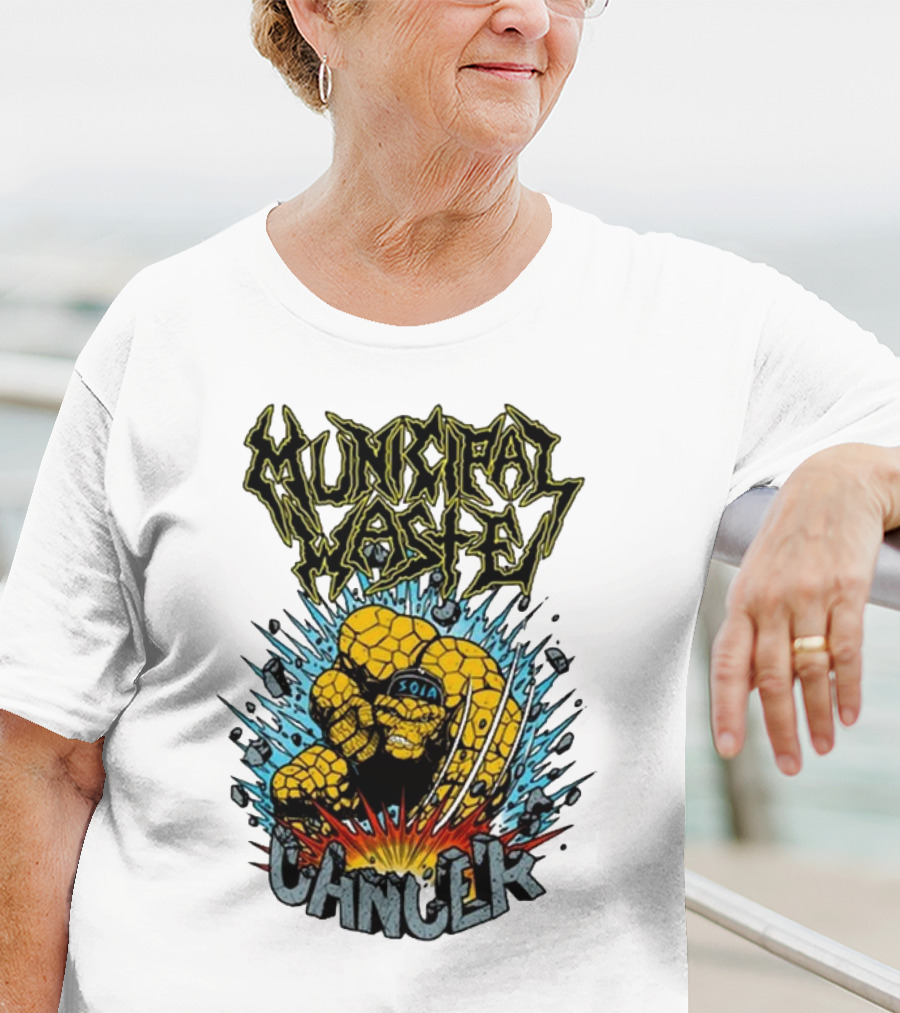 Municipal Waste SOIA Thing Clobberin Cancer Explosion T-Shirt