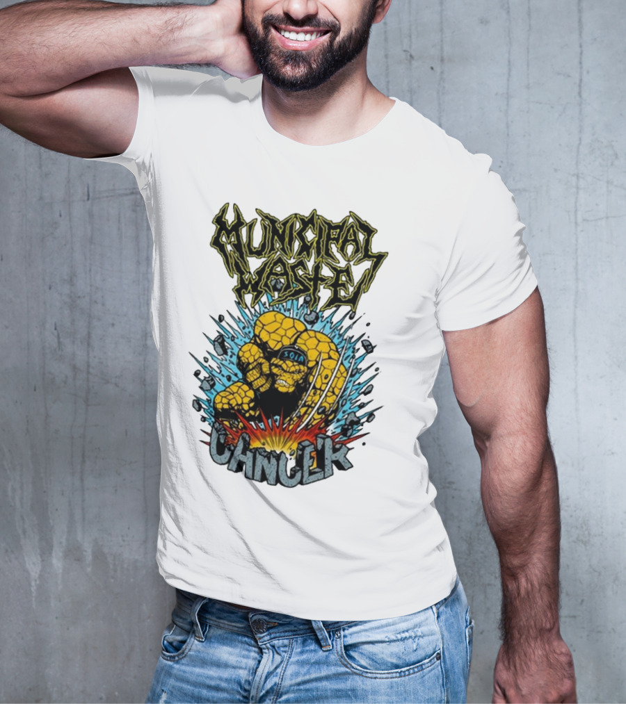 Municipal Waste SOIA Thing Clobberin Cancer Explosion T-Shirt