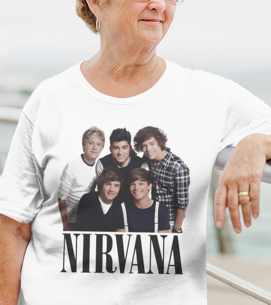 Nirvana One Direction Mashup Fan Shirt Image T-Shirt