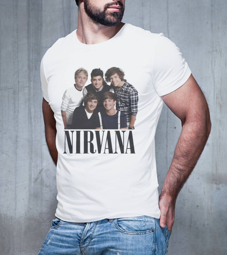 Nirvana One Direction Mashup Fan Shirt Image T-Shirt