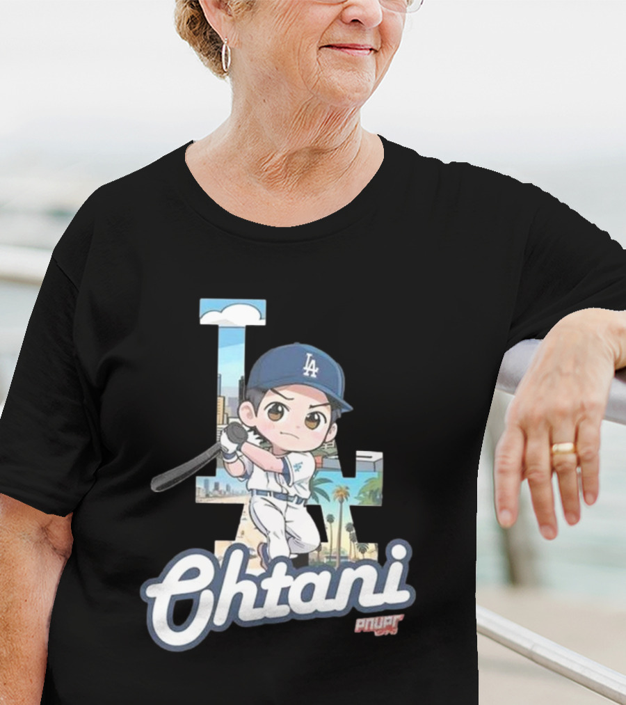 Chibi Shohei Ohtani LA Dodgers Ohtani Pnuppr T-Shirt